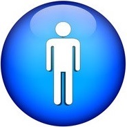 logo toilettes homme